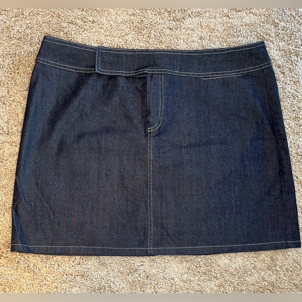 Clio Dark Blue Mini Skirt
